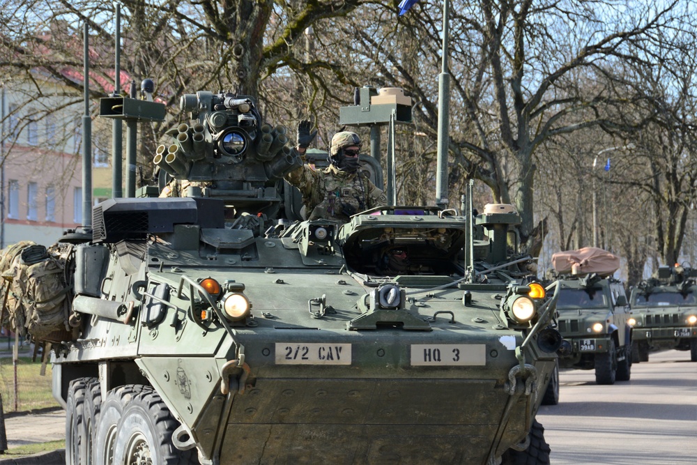 2nd Cavalry Regiment Battle Group arrived in Orzysz