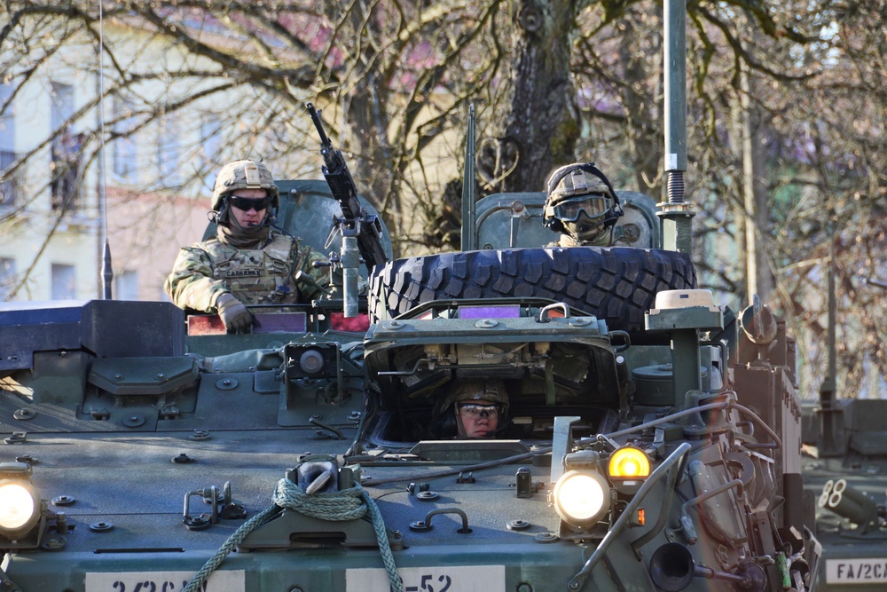 2nd Cavalry Regiment Battle Group arrived in Orzysz