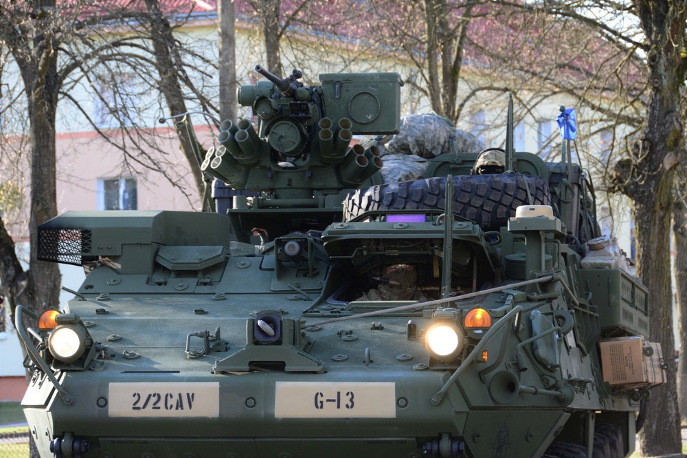 2nd Cavalry Regiment Battle Group arrived in Orzysz