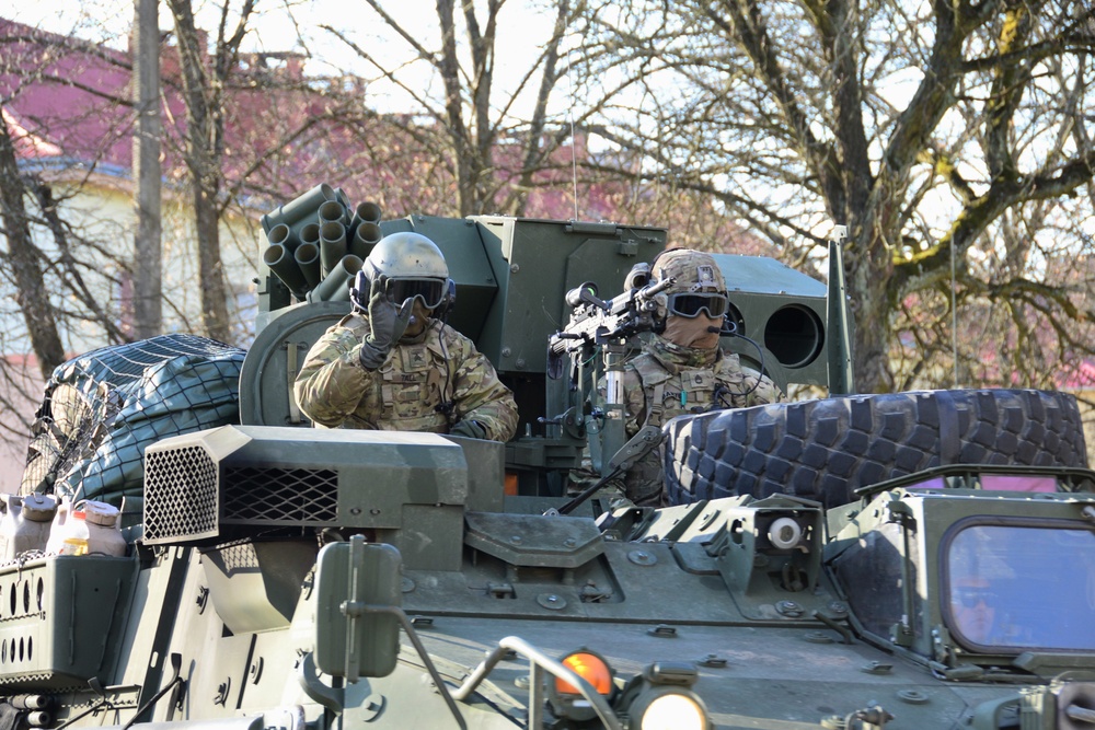 2nd Cavalry Regiment Battle Group arrived in Orzysz