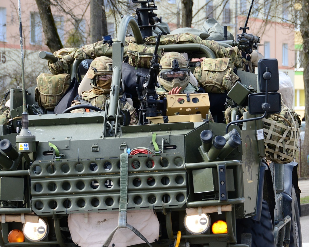 2nd Cavalry Regiment Battle Group arrived in Orzysz Poland