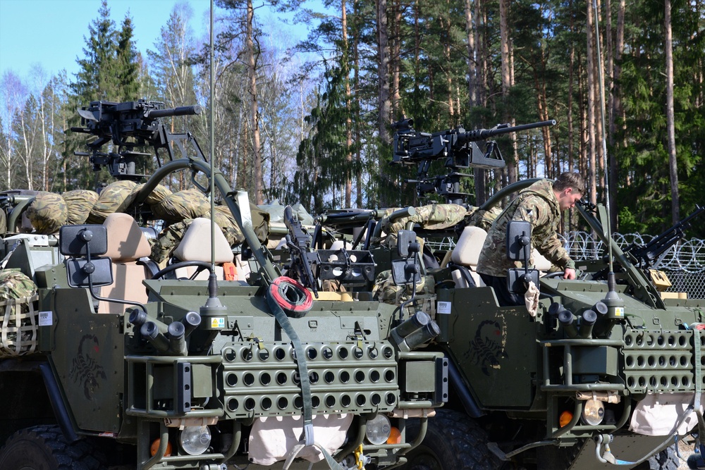 2nd Cavalry Regiment Battle Group arrived in Orzysz Poland