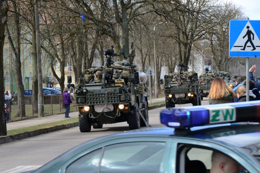 2nd Cavalry Regiment Battle Group arrived in Orzysz Poland