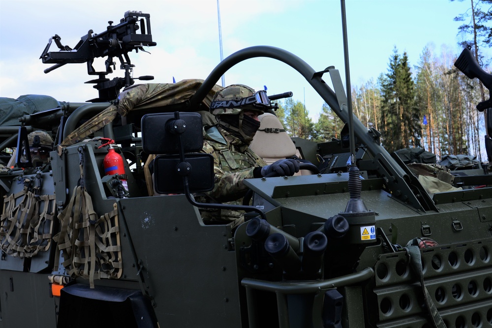 2nd Cavalry Regiment Battle Group arrived in Orzysz Poland