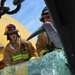 507th Civil Engineer Squadron participate in a heavy vehicle extrication exercise