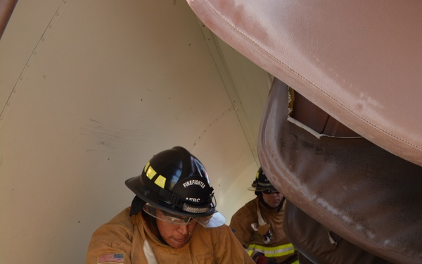 507th Civil Engineer Squadron participate in a heavy vehicle extraction exercise