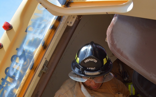 507th Civil Engineer Squadron participate in a heavy vehicle extraction exercise