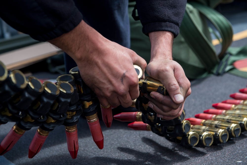 USS Princeton (CG 59) Conducts Live-Fire Exercise