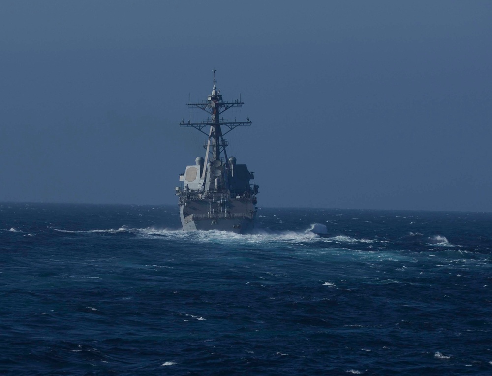 USS Chafee (DDG 90) Participates in a Show of Force Transit During COMPTUEX