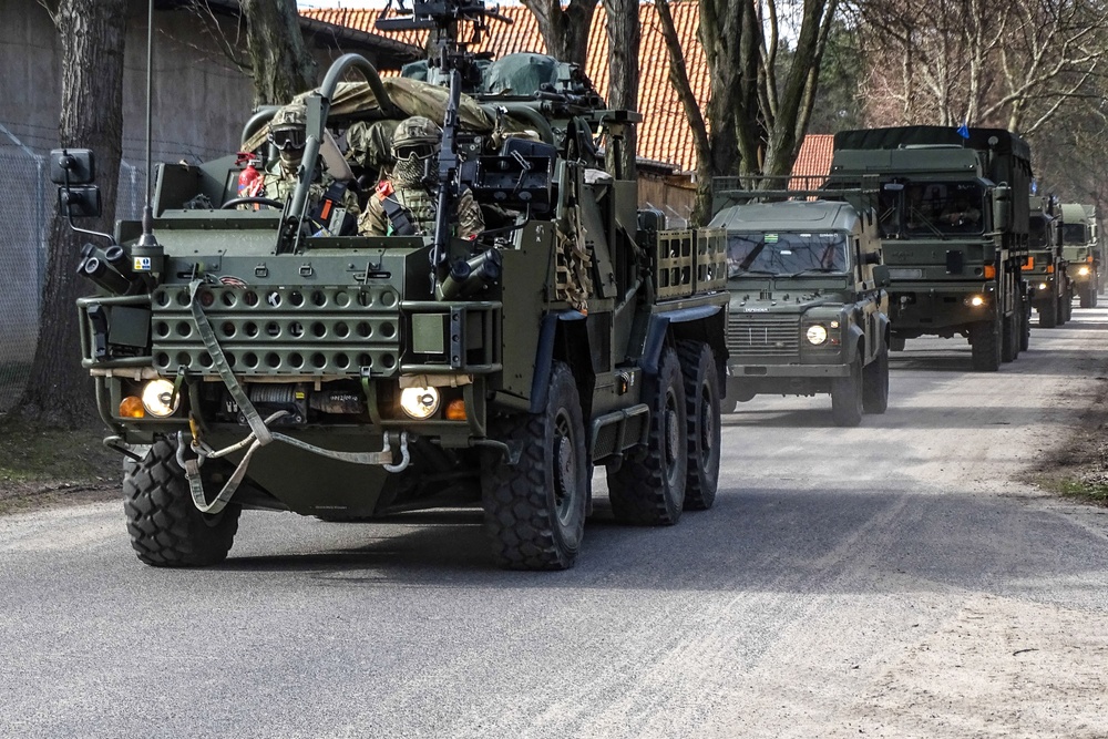 2nd Cavalry Regiment arrived in Orzysz, Poland, on March 30, 2017