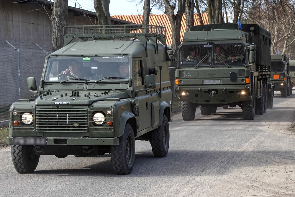 2nd Cavalry Regiment arrived in Orzysz, Poland, on March 30, 2017