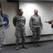 Maj. Gen. Tim Orr visits with Iowa Air and Army Guard members in Fort Dodge.
