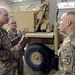 Maj. Gen. Tim Orr visits with Iowa Air and Army Guard members in Fort Dodge.