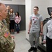 Maj. Gen. Orr visits with Iowa Air and Army Guard members in Fort Dodge.