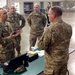 Maj. Gen. Tim Orr visits with Iowa Air and Army Guard members in Fort Dodge.