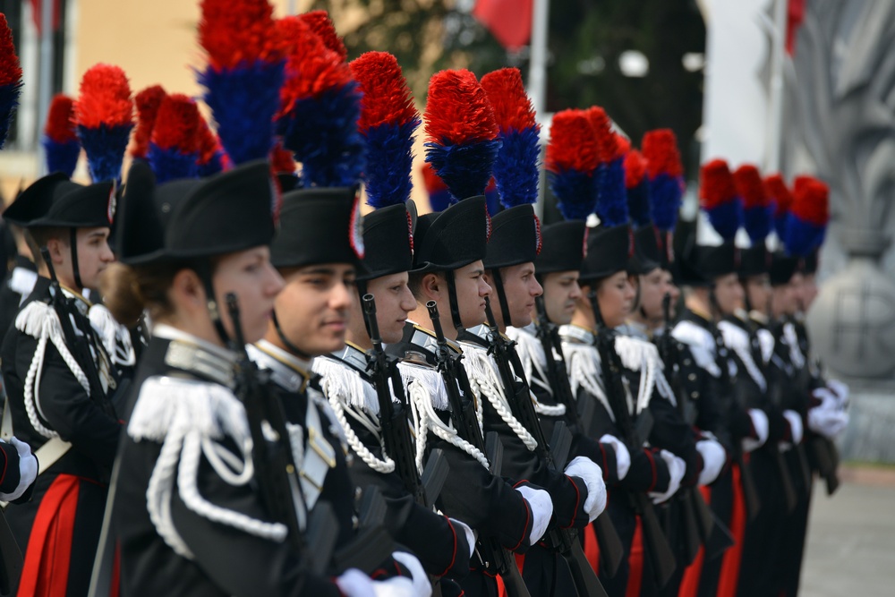 His Royal Highness Prince Charles, Prince of Wales visits at Center of Excellence for Stability Police Units (CoESPU) Vicenza, Italy
