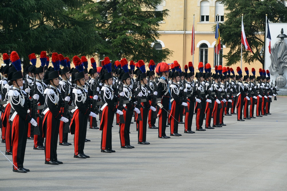His Royal Highness Prince Charles, Prince of Wales visits at Center of Excellence for Stability Police Units (CoESPU) Vicenza, Italy