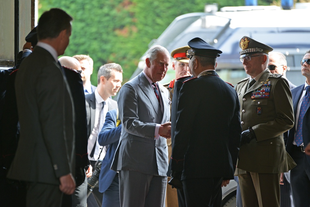 His Royal Highness Prince Charles, Prince of Wales visits at Center of Excellence for Stability Police Units (CoESPU) Vicenza, Italy