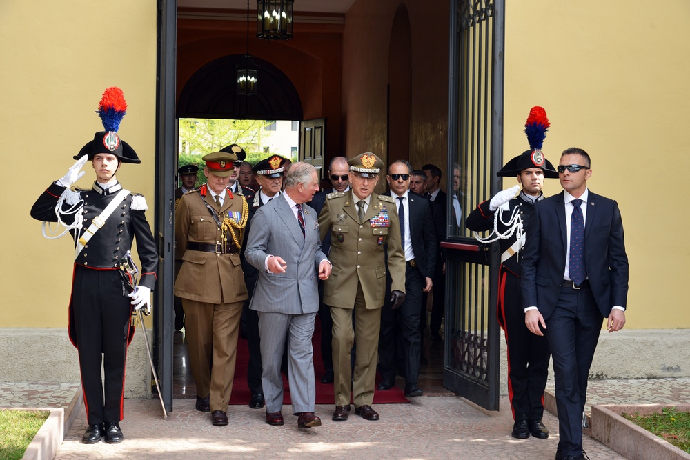 His Royal Highness Prince Charles, Prince of Wales visits at Center of Excellence for Stability Police Units (CoESPU) Vicenza, Italy