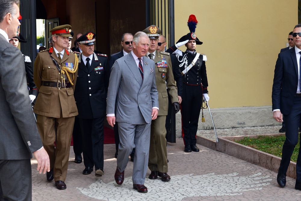 His Royal Highness Prince Charles, Prince of Wales visits at Center of Excellence for Stability Police Units (CoESPU) Vicenza, Italy