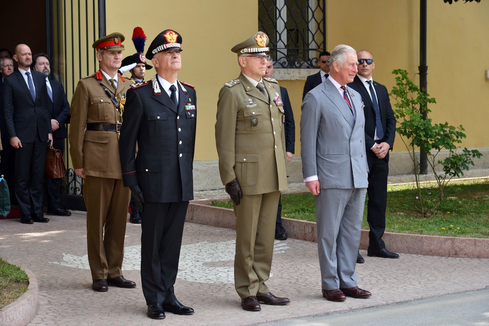 His Royal Highness Prince Charles, Prince of Wales visits at Center of Excellence for Stability Police Units (CoESPU) Vicenza, Italy