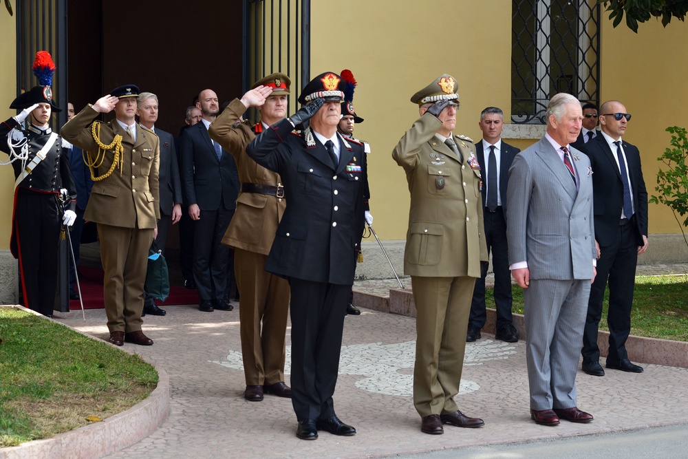 His Royal Highness Prince Charles, Prince of Wales visits at Center of Excellence for Stability Police Units (CoESPU) Vicenza, Italy
