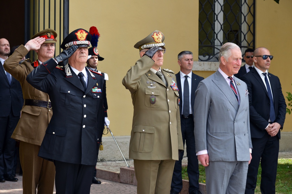 His Royal Highness Prince Charles, Prince of Wales visits at Center of Excellence for Stability Police Units (CoESPU) Vicenza, Italy
