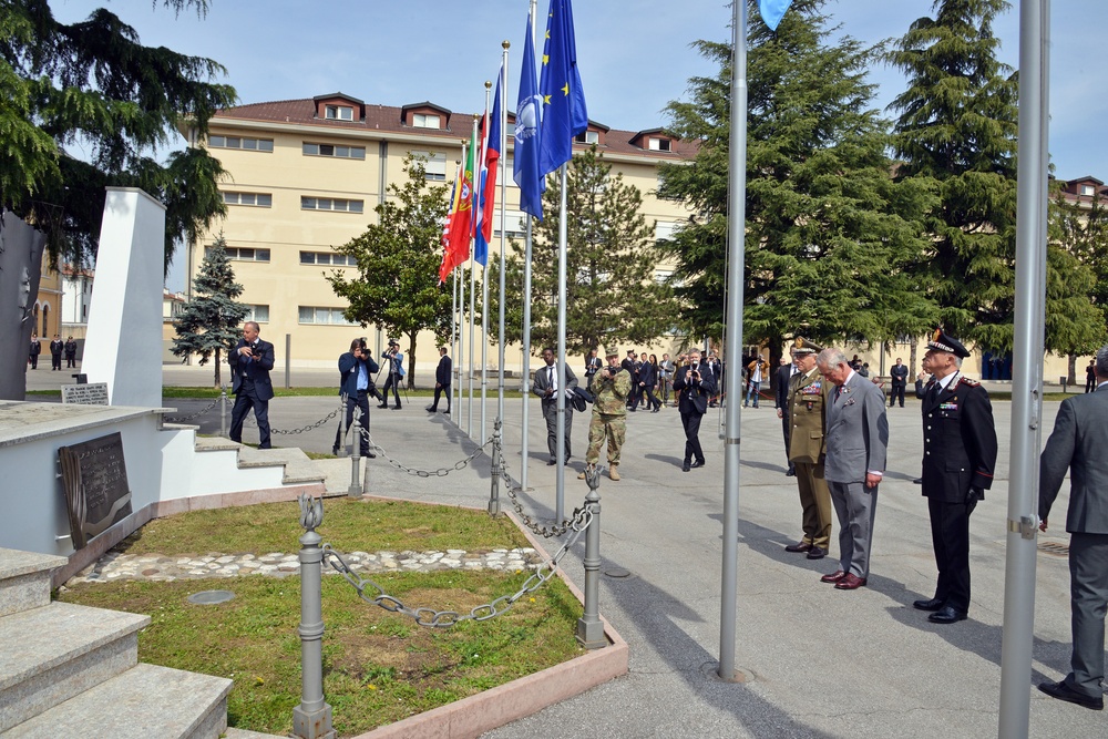 His Royal Highness Prince Charles, Prince of Wales visits at Center of Excellence for Stability Police Units (CoESPU) Vicenza, Italy