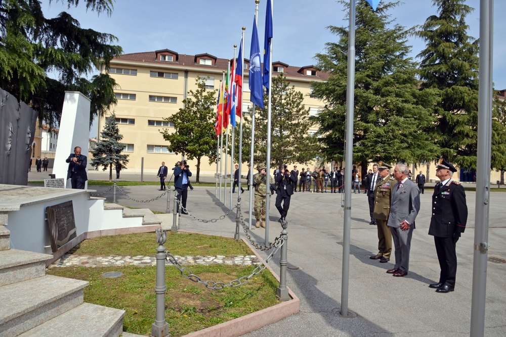 His Royal Highness Prince Charles, Prince of Wales visits at Center of Excellence for Stability Police Units (CoESPU) Vicenza, Italy