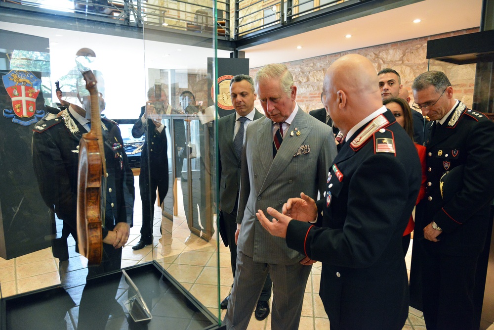 His Royal Highness Prince Charles, Prince of Wales visits at Center of Excellence for Stability Police Units (CoESPU) Vicenza, Italy