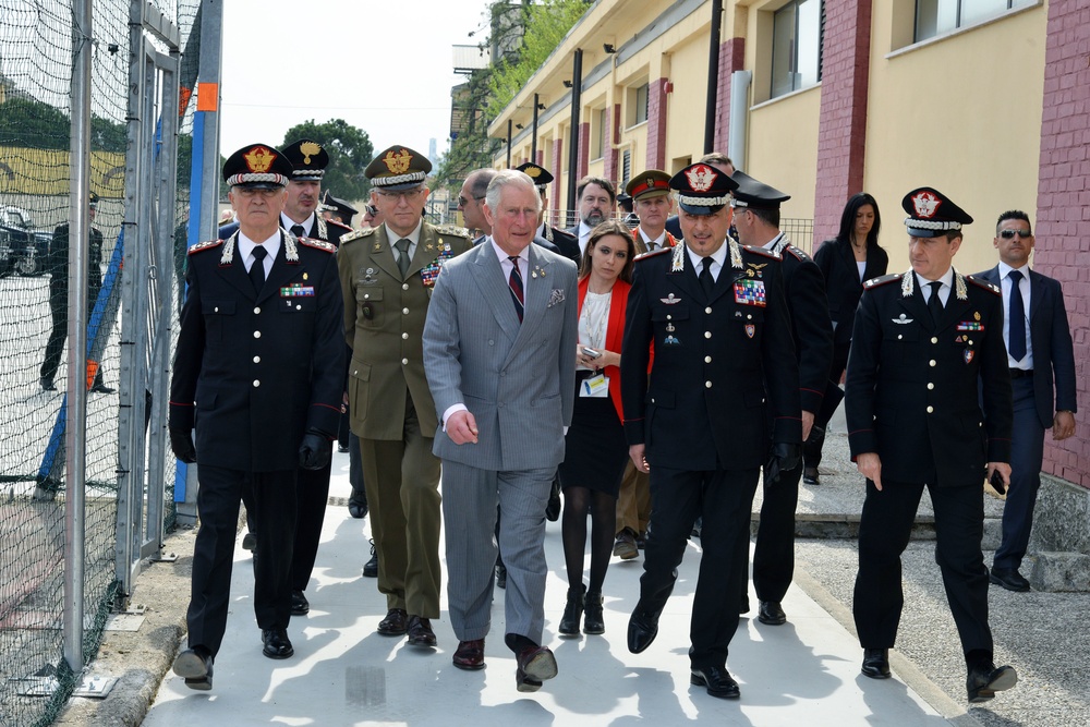 His Royal Highness Prince Charles, Prince of Wales visits at Center of Excellence for Stability Police Units (CoESPU) Vicenza, Italy