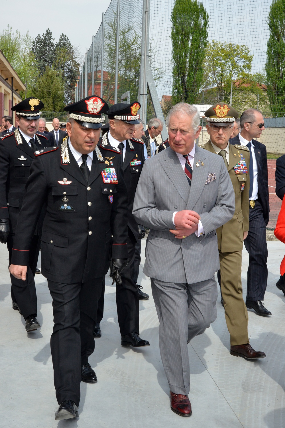 His Royal Highness Prince Charles, Prince of Wales visits at Center of Excellence for Stability Police Units (CoESPU) Vicenza, Italy
