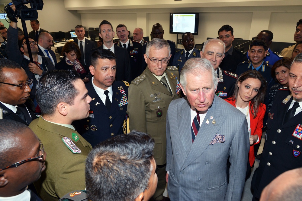 His Royal Highness Prince Charles, Prince of Wales visits at Center of Excellence for Stability Police Units (CoESPU) Vicenza, Italy
