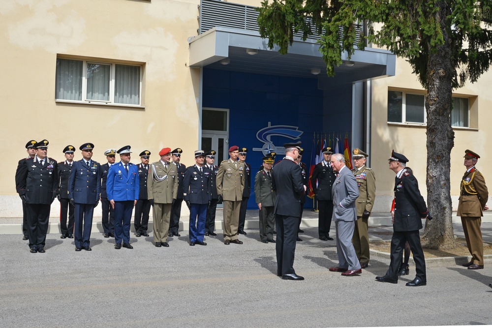 His Royal Highness Prince Charles, Prince of Wales visits at Center of Excellence for Stability Police Units (CoESPU) Vicenza, Italy