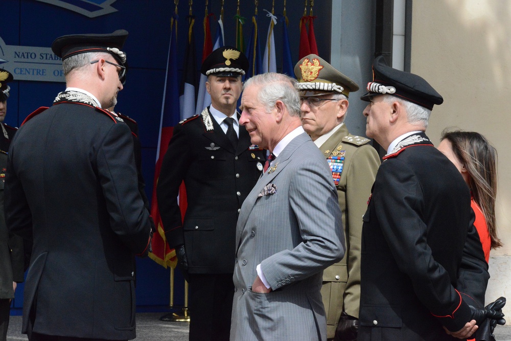 His Royal Highness Prince Charles, Prince of Wales visits at Center of Excellence for Stability Police Units (CoESPU) Vicenza, Italy