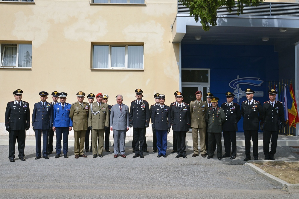 His Royal Highness Prince Charles, Prince of Wales visits at Center of Excellence for Stability Police Units (CoESPU) Vicenza, Italy