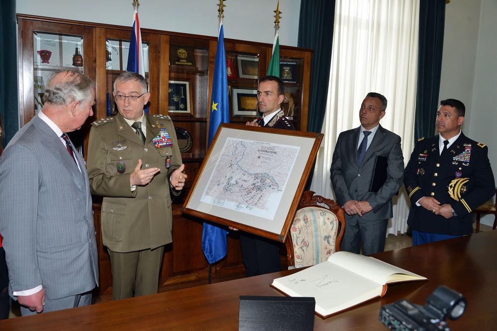 His Royal Highness Prince Charles, Prince of Wales visits at Center of Excellence for Stability Police Units (CoESPU) Vicenza, Italy