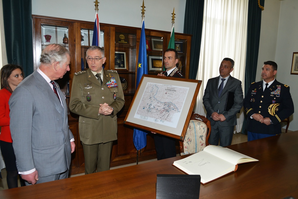 His Royal Highness Prince Charles, Prince of Wales visits at Center of Excellence for Stability Police Units (CoESPU) Vicenza, Italy