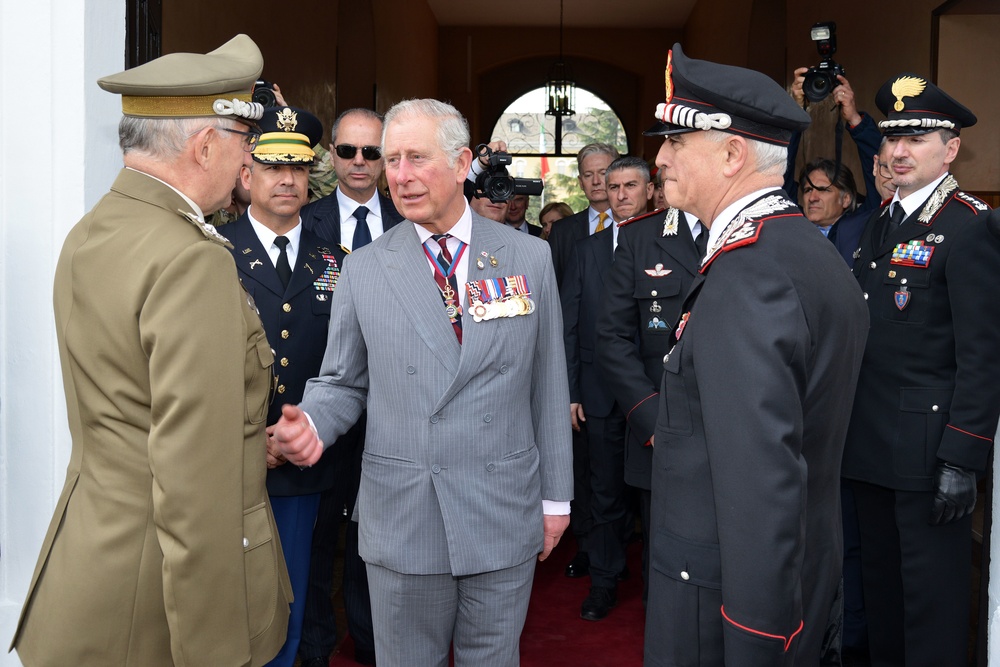 His Royal Highness Prince Charles, Prince of Wales visits at Center of Excellence for Stability Police Units (CoESPU) Vicenza, Italy