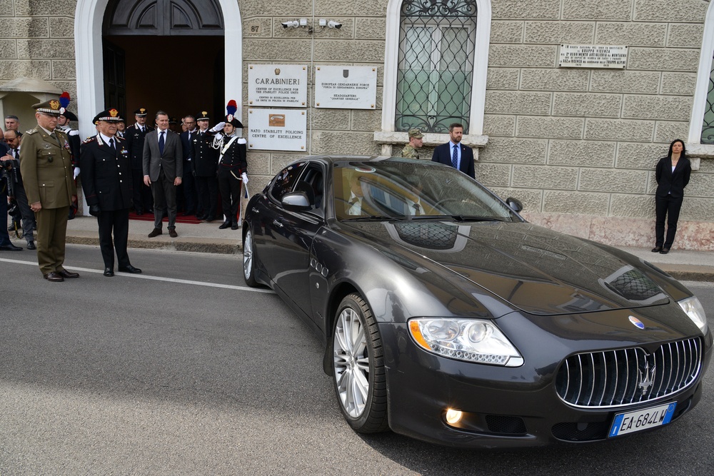 His Royal Highness Prince Charles, Prince of Wales visits at Center of Excellence for Stability Police Units (CoESPU) Vicenza, Italy