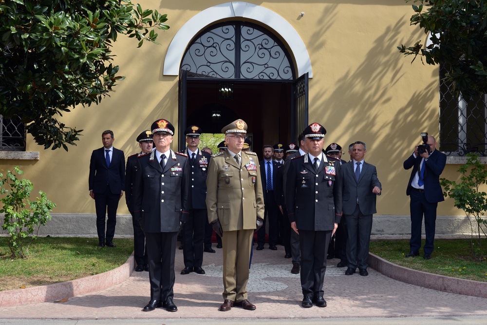 His Royal Highness Prince Charles, Prince of Wales visits at Center of Excellence for Stability Police Units (CoESPU) Vicenza, Italy