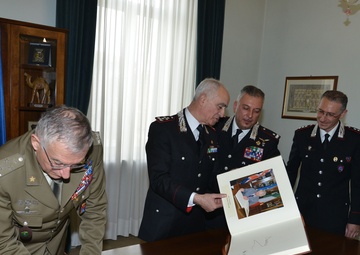His Royal Highness Prince Charles, Prince of Wales visits at Center of Excellence for Stability Police Units (CoESPU) Vicenza, Italy