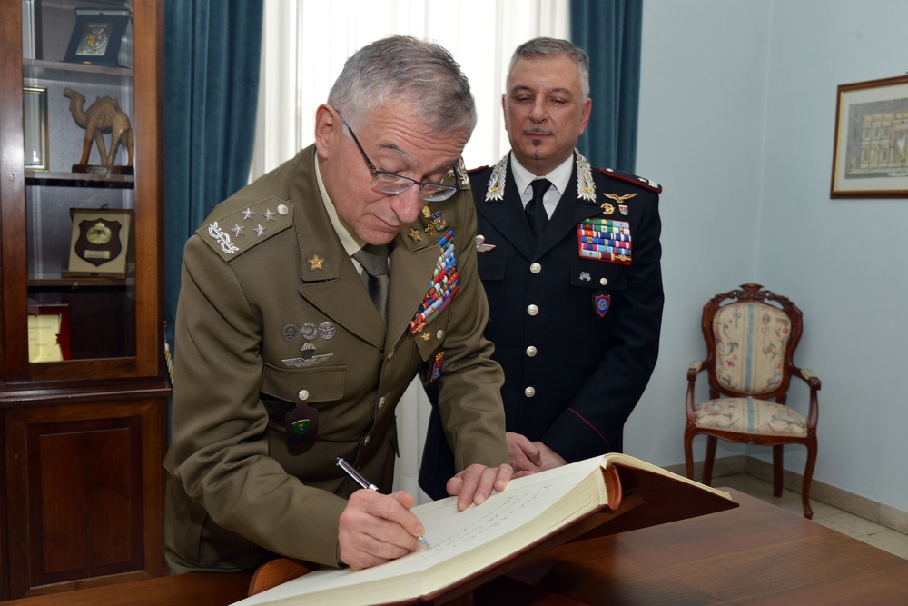 The Royal Highness Prince Charles, Prince of Wales visits at Center of Excellence for Stability Police Units (CoESPU) Vicenza, Italy
