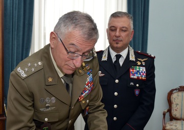 The Royal Highness Prince Charles, Prince of Wales visits at Center of Excellence for Stability Police Units (CoESPU) Vicenza, Italy