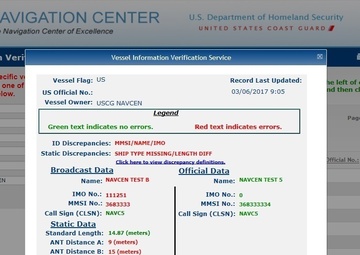 Coast Guard releases program to help AIS users confirm compliance