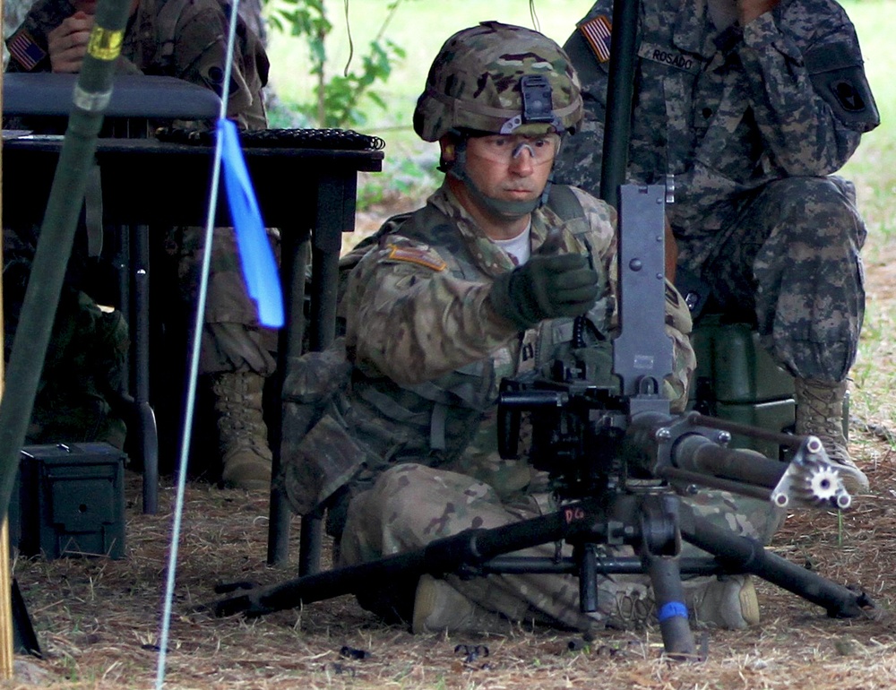 Focused and familiar during Expert Infantryman Badge qualification