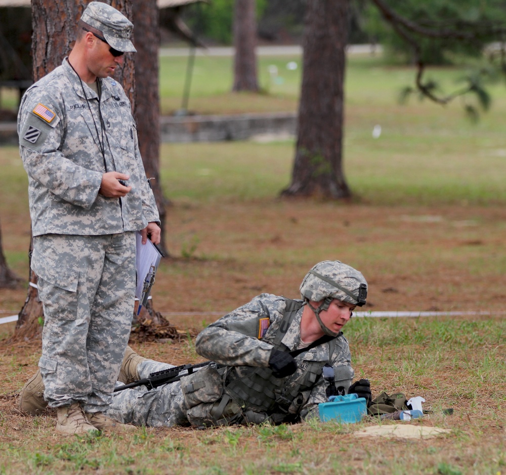 Guardsmen compete for the Expert Infantryman Badge