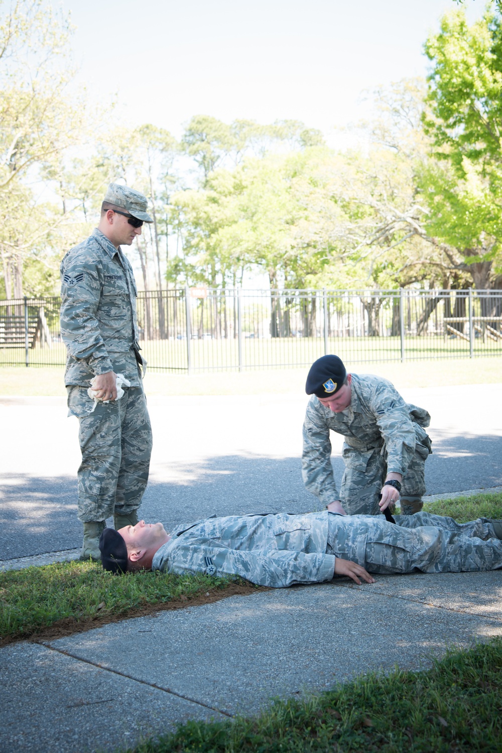 403rd SFS practices self aid, buddy care