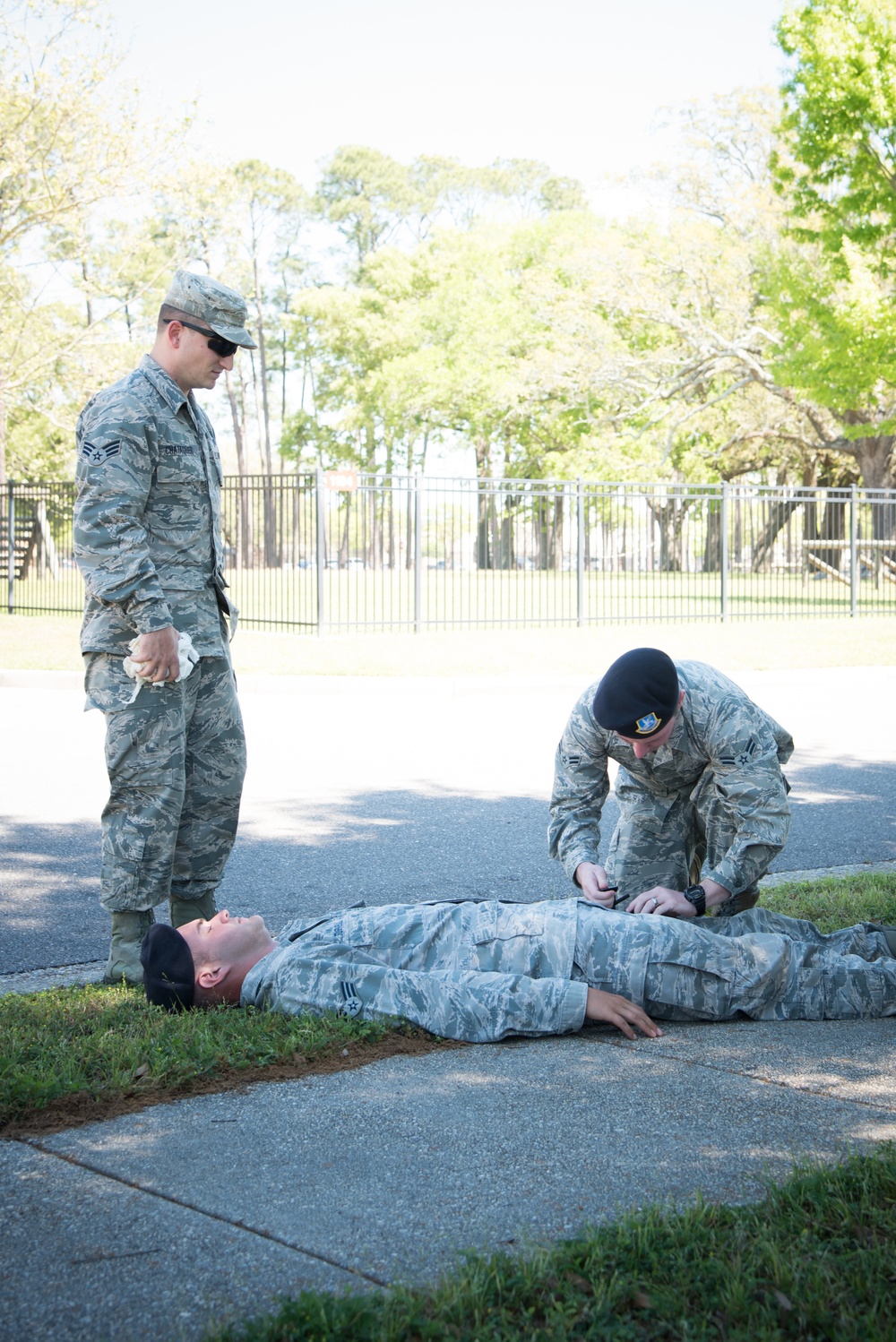 403rd SFS practices self aid, buddy care