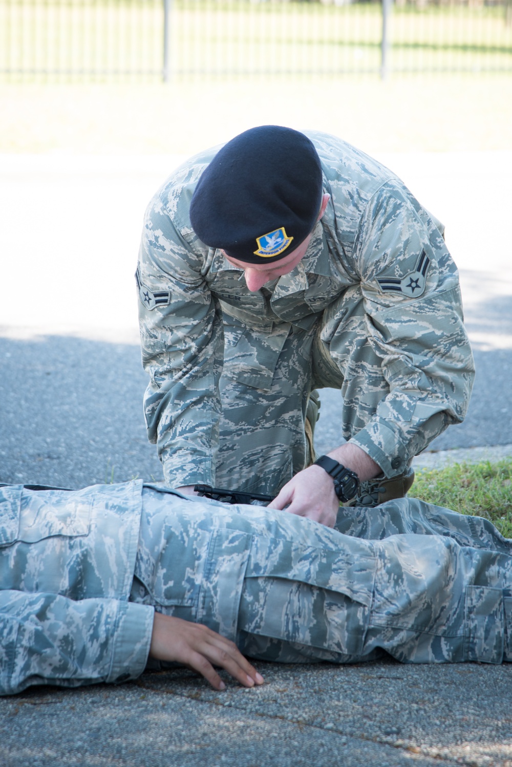 403rd SFS practices self aid, buddy care